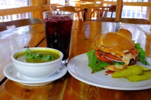 June Bug Cafe Lunch Soup and Sandwich